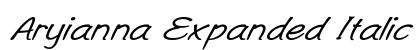 Aryianna Expanded Italic Preview