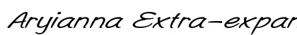 Aryianna Extra-expanded Italic preview