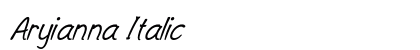 Aryianna Italic Preview