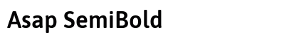 Asap SemiBold Preview