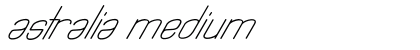 Astralia Medium preview