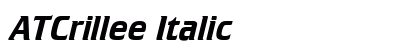 ATCrillee Italic Preview
