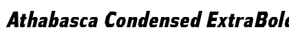 Athabasca Condensed ExtraBold Italic Preview