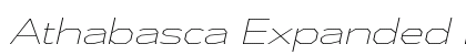 Athabasca Expanded ExtraLight Italic Preview