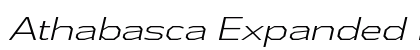 Athabasca Expanded Light Italic Preview
