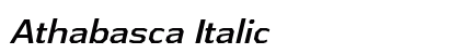 Athabasca Italic Preview