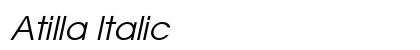 Atilla Italic Preview
