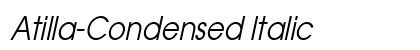 Atilla-Condensed Italic Preview
