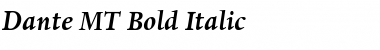 Dante MT Bold Italic Font