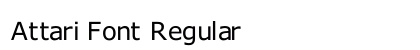 Attari Font Regular preview
