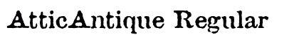 AtticAntique Regular Preview