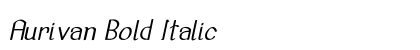 Aurivan Bold Italic Preview