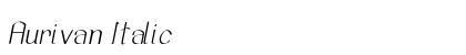 Aurivan Italic Preview