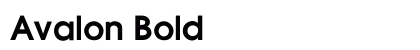 Avalon Bold Preview