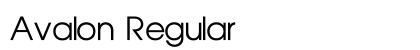Avalon Regular Preview