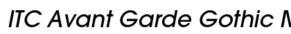 ITC Avant Garde Gothic Medium Oblique Preview