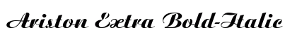 Ariston Extra Bold-Italic