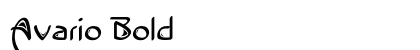 Avario Bold preview
