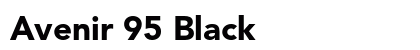 Avenir 95 Black preview
