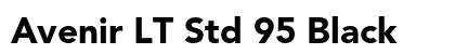 Avenir LT Std 95 Black preview