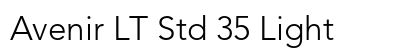 Avenir LT Std 35 Light Preview