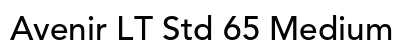 Avenir LT Std 65 Medium Preview