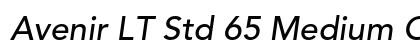 Avenir LT Std 65 Medium Oblique Preview