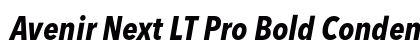 Avenir Next LT Pro Bold Condensed Italic preview