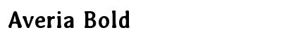 Averia Bold preview