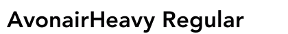 AvonairHeavy Regular preview