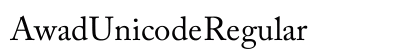 Awad Unicode Regular preview