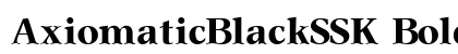 AxiomaticBlackSSK Bold preview