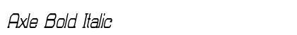 Axle Bold Italic Preview