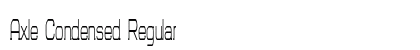 Axle Condensed Regular Preview
