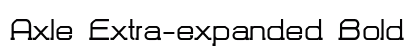 Axle Extra-expanded Bold Preview