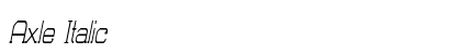 Axle Italic Preview