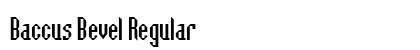 Baccus Bevel Regular preview