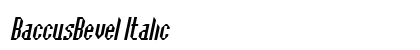 BaccusBevel Italic Preview