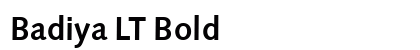 Badiya LT Bold preview