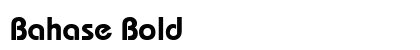 Bahase Bold preview
