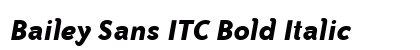 Bailey Sans ITC Bold Italic Preview