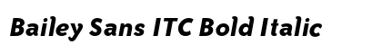 Bailey Sans ITC Bold Italic Preview