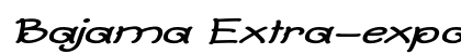 Bajama Extra-expanded Italic preview