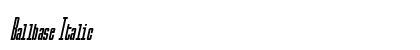 Ballbase Italic preview