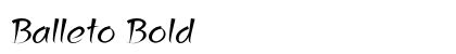 Balleto Bold Preview