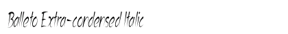 Balleto Extra-condensed Italic Preview