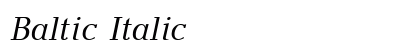 Baltic Italic preview