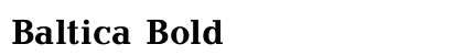 Baltica Bold preview