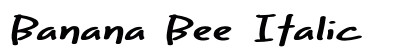 Banana Bee Italic Preview