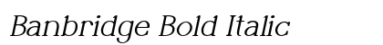 Banbridge Bold Italic Preview